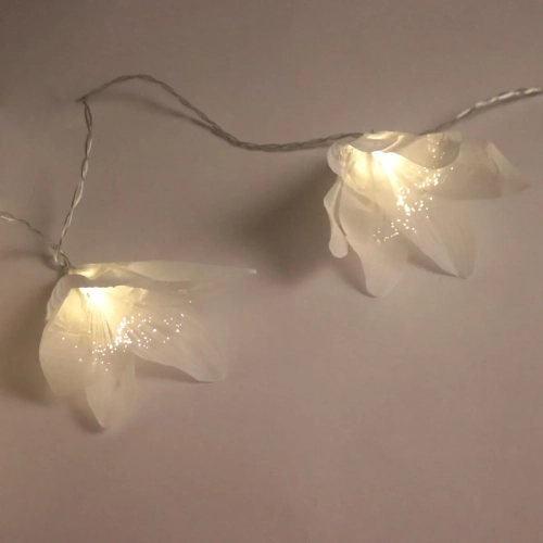 Girlanda LED Kwiaty Magnolii 20szt - Ciepły Biały