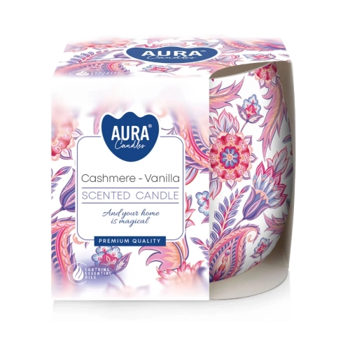 Świeca Zapachowa w Szkle 100g 20h - Kaszmir/Wanilia