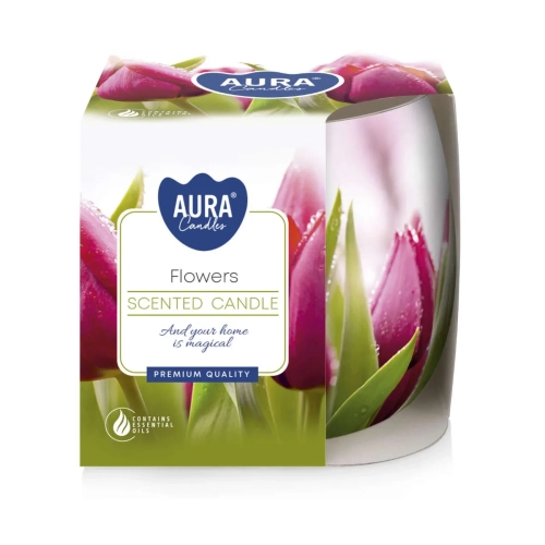 Świeca Zapachowa w Szkle 100g 20h - Kwiaty