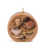Świeca Kawa Dysk Mały 4x9cm