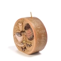Świeca Kawa Dysk Mały 4x9cm