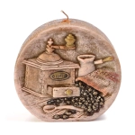 Świeca Kawa Dysk 4x11,5cm