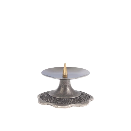 Świecznik Kolędowy Srebrny 3cm