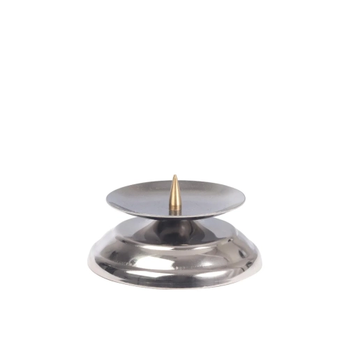 Świecznik Kolędowy Nowoczesny Srebrny 3cm