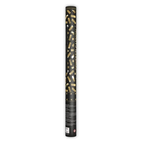 Wystrzałowa Tuba z Konfetti 60cm - Złote Paski