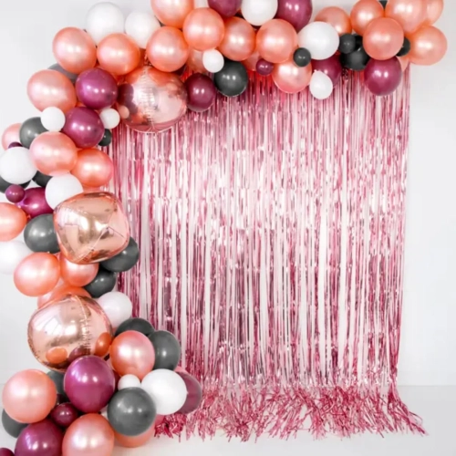 Kurtyna Imprezowa Party 90x250cm - Różowe Złoto