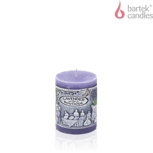Świeca Boutique Lavender Słupek 7/9cm