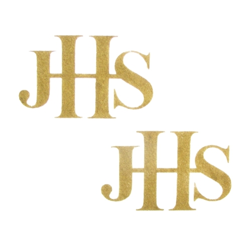 Napis Styropianowy IHS z Brokatem 12 x 20cm kpl. 2szt