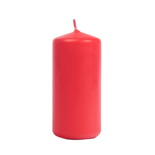 Świeca Gładka Słupek 7x15cm W70  – Czerwony