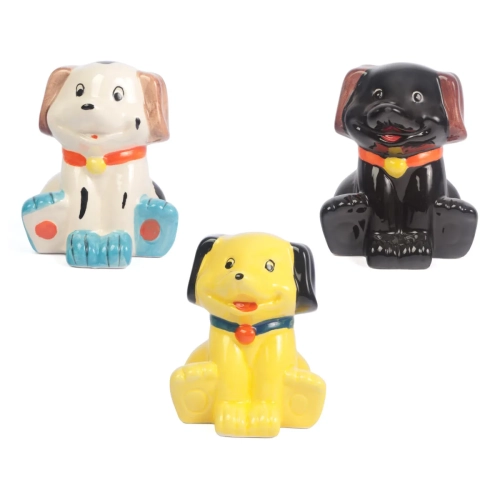 Skarbonka Ceramiczna Piesek 12cm - 3 kolory