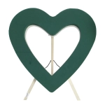 Victoria Gąbka Florystyczna Serce Otwarte na Stojaku 63cm - Zielony