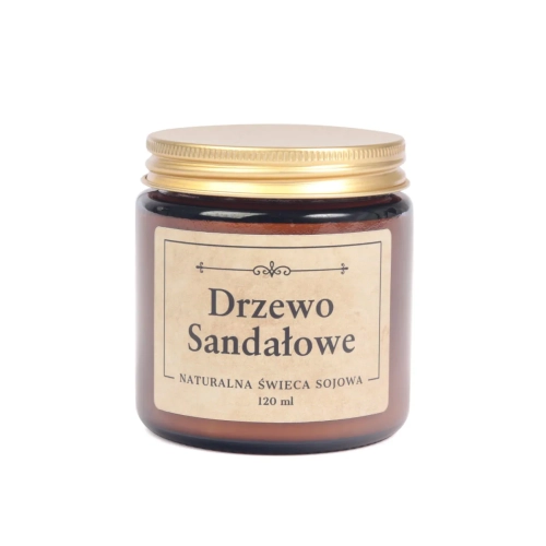 Świeca Sojowa Zapachowa 120ml 25h - Drzewo Sandałowe