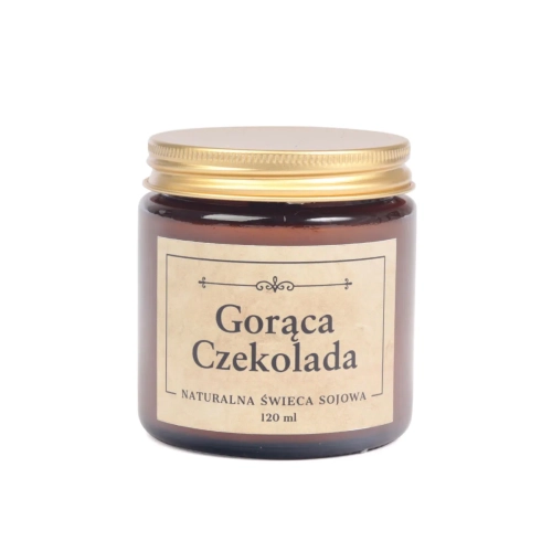 Świeca Sojowa Zapachowa 120ml 25h - Gorąca Czekolada