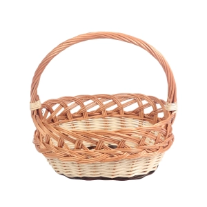 Koszyk Wiklinowy na Święconkę  Warkocz 26x28cm