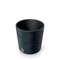 Doniczka Plastikowa Furu Round z Wkładem 25x24cm - Antracyt