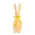 Figurka Zając Wielkanocny Flokowany 70cm - Żółty
