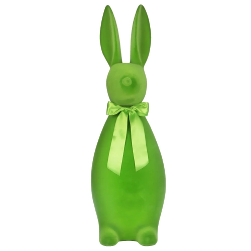 Figurka Zając Wielkanocny Flokowany 132cm - Zielony