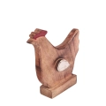 Figurka Kura Drewno Mango 20cm