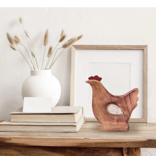 Figurka Kura Drewno Mango 20cm