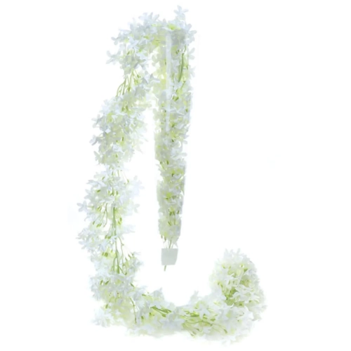 Girlanda Kwiaty Bzu 165cm - Biały