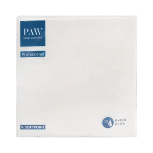 Serwetki PAW Softpoint 38x38cm kpl. 50szt - Biały