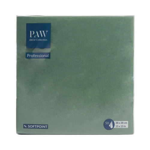 Serwetki PAW Softpoint 38x38cm kpl. 50szt - Zielony