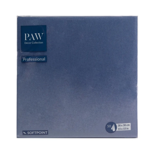Serwetki PAW Softpoint 38x38cm kpl. 50szt - Granatowy