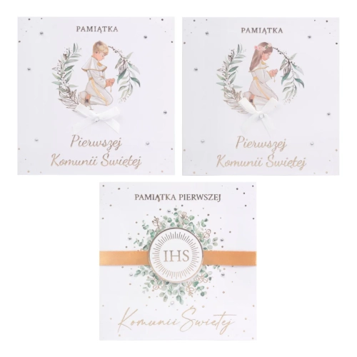 Kartka Pamiątka I Komunii Świętej KW KL - 3 wzory