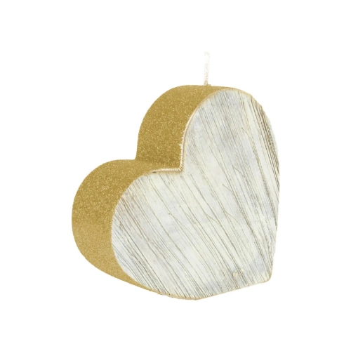 Świeca Golden Heart Serce 13,5cm 