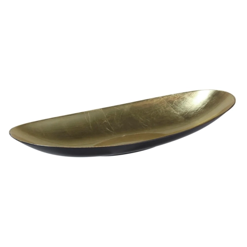 Patera Dekoracyjna Podłużna Łódka  40x17cm - Złoty