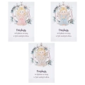 Anioł Drewniany Brelok Podziękowanie 4,5cm - 3 kolory
