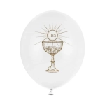 Balony Komunijne Kielich Złoty 30cm kpl. 6szt