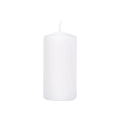 Świeca Gładka Słupek 6x12cm - Biały