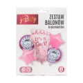 Balony Zestaw Stopa It's A Girl 5 Elementów