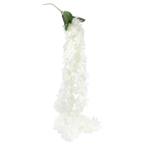Wisteria Sztuczna Gałązka 140cm - Biały