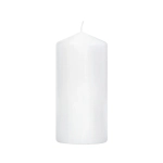 Świeca Gładka Słupek 7x15cm - Biały