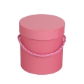 Pudełko Flower Box Papierowy Okrągły 12,7cm - Ciemny Różowy