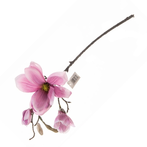 Magnolia Sztuczna Gałązka 43cm - Różowy