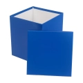 Pudełko Flower Box Papierowy Kwadrat kpl. 3szt - Niebieski