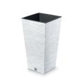 Doniczka Plastikowa Furu Square z Wkładem 35x66cm - Biały
