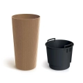 Doniczka Lamia Slim ECO Wood 48cm - Natural