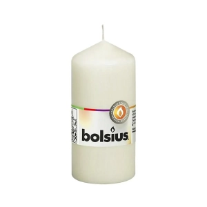 Świeca Gładka Słupek 5,8x15cm - Ekri