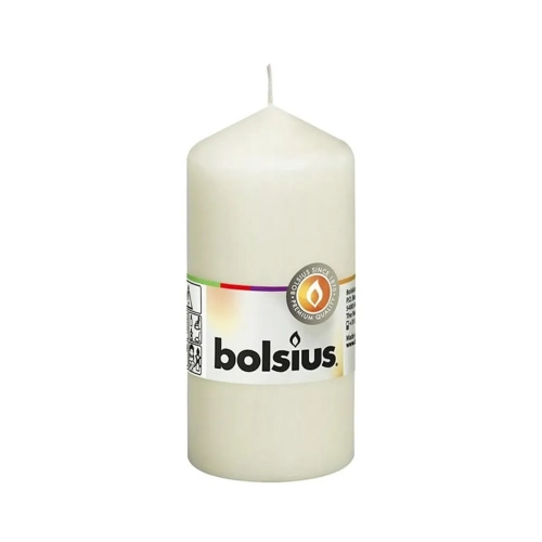 Świeca Gładka Słupek 5,8x15cm - Ekri