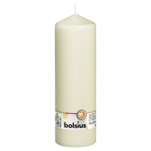 Świeca Gładka Słupek 9,8x30cm - Ekri