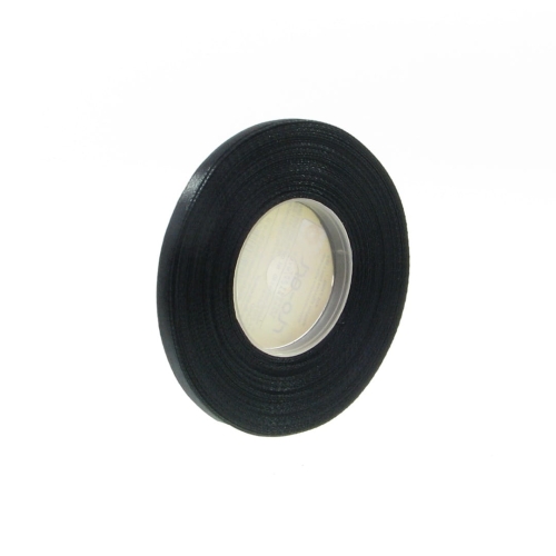 Wstążka Satynowa 6mm 32mb - Czarny Nr 39