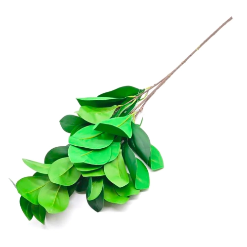 Gałązka Ozdobna Zielone Liście 68cm
