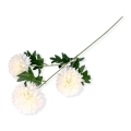 Chryzantema Sztuczna 3 Kwiaty 66cm - Biały