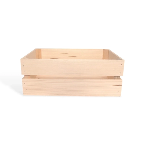 Skrzynka Drewniana Naturalna 40x27x15cm