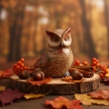 Figurka Ceramiczna Sowa 10cm