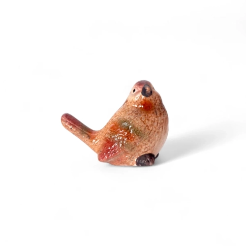 Dekoracyjny Ptaszek Ceramiczny 7x8cm